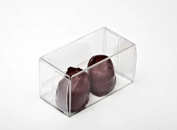 Plastlådor för Choklad 3,5x3,7x7cm Livsmedelssäker (25 st) [FPB226]