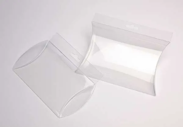 Presentask planoval 10x3x15cm med tillvalshänghål (25 st) [PBSH77]