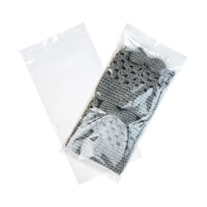 Blixtlåspåsar med häng hål 15x30,5cm Kristallklart PP 50 mikron (100 st) [ZR612]