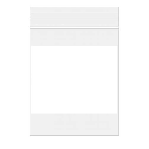 Blixtlåspåsar med Skrivfält 12,5x20,5cm PE 50 mikron (100 st) [2WE58]