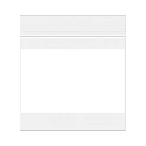 Blixtlåspåsar med Skrivfält 5x5cm Kristallklart PP 50 mikron (100 st) [ZWC22]
