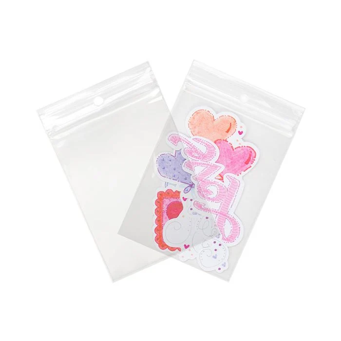 Zippåsar med häng hål 7,5x10cm Kristallklart PP 100 mikron (100 st) [Z4R34]
