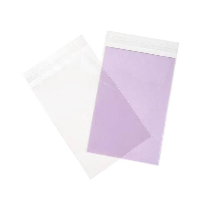 Plastpåsar 15,1x22,2cm Transparent med Tejpremsa (250 st) [VL59]