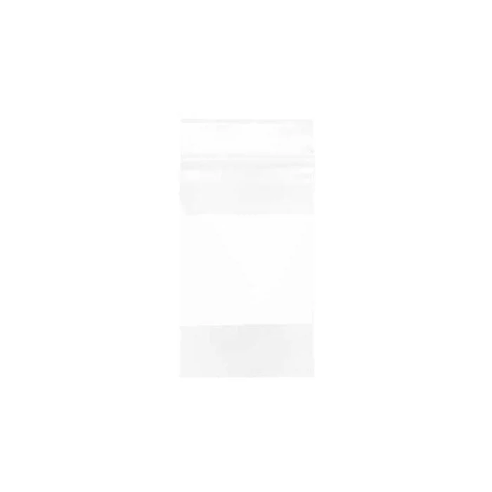 Blixtlåspåsar med Skrivfält 7,5x12,5cm PE 100 mikron (100 st) [4WE35]