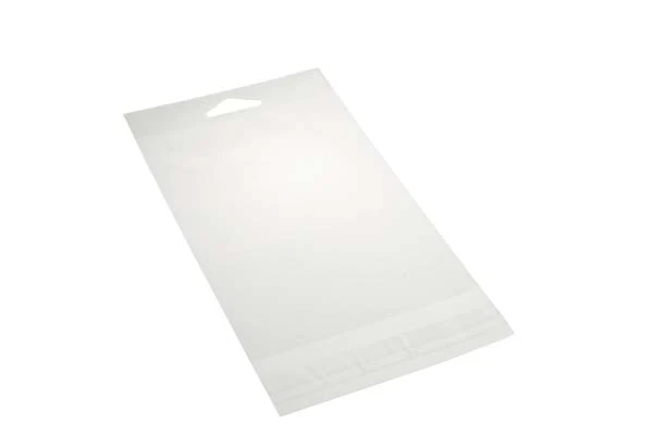 Cellofanpåsar med Eurohål 13,8x36,2cm Transparent med Tejpremsa (100 st) [HB514]