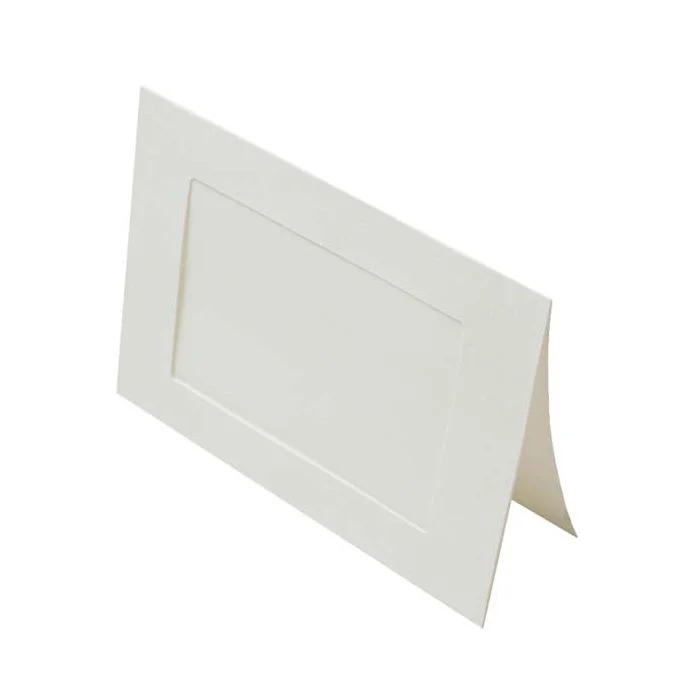 Önskekort med Ram Naturlig 10,2x15,2cm Fönster snitt - Yttre storlek för 10,8x15,9 tot 12,5x17,5cm print, 240g 13x17,8cm (25 st) [PJ01113]