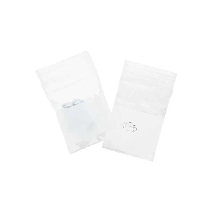 Blixtlåspåsar med Skrivfält 4x5cm PE 50 mikron (100 st) [2WE1H2]