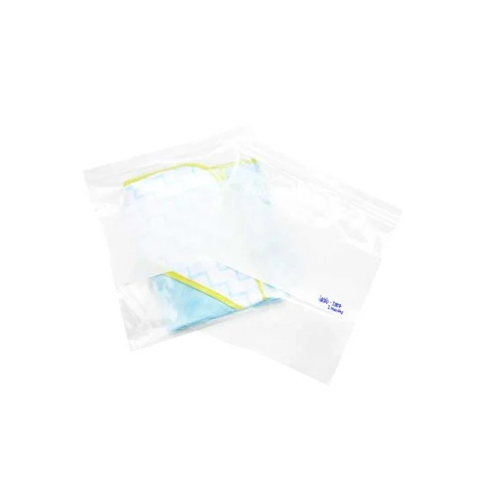 Blixtlåspåsar med Skrivfält 33x38cm PE 50 mikron (100 st) [2WE1315]