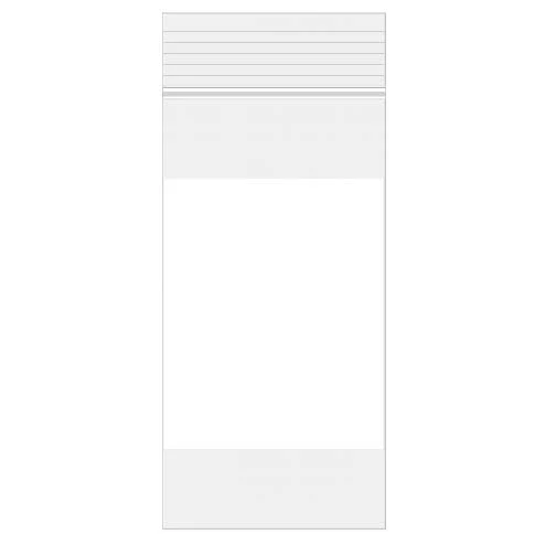 Blixtlåspåsar med Skrivfält 10x20,5cm PE 50 mikron (100 st) [2WE48]