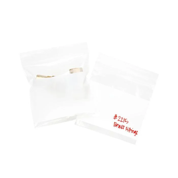 Blixtlåspåsar med Skrivfält 10x10cm PE 50 mikron (100 st) [2WE44]