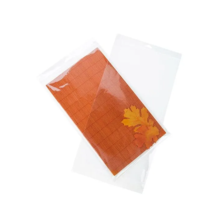 Cellofanpåsar med Eurohål 22,9x41,3cm Transparent med Tejpremsa (100 st) [HB916]