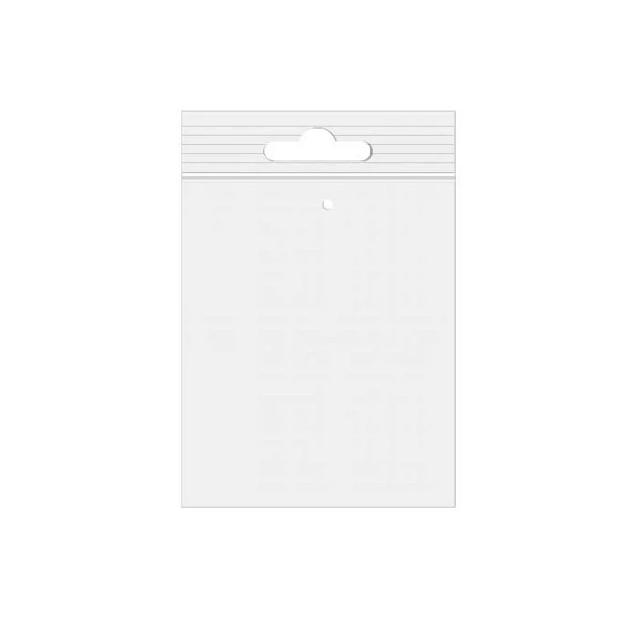 Blixtlåspåsar med Eurohål och lufthål 15x20,5cm Kristallklart PP 50 mikron (100 st) [ZE68V]