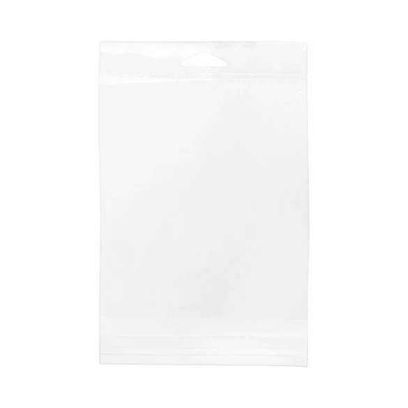 Cellofanpåsar med Eurohål 13x15,9cm Transparent med Tejpremsa (100 st) [HB5B3]