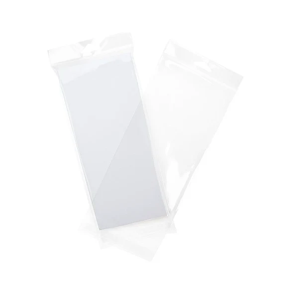 Cellofanpåsar med Eurohål 12,2x25,4cm Transparent med Tejpremsa (100 st) [HB49XL]