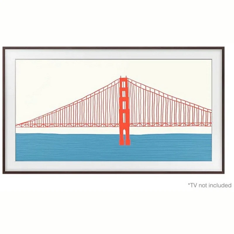Samsung frame replacement for 50" Samsung The Frame, dark brown (VG-SCFA50BWBXC)