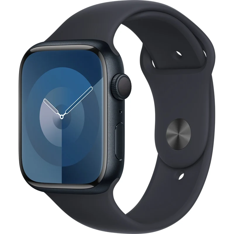 Apple Watch Series 9 (GPS) 45mm Blue Aluminum Case with Blue Sport Band, M/L