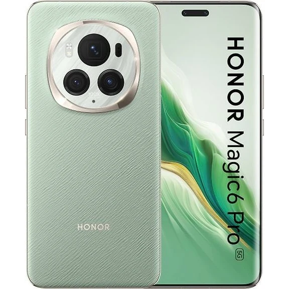 Honor Magic6 Pro 5G Smartphone, 6.8-inch, 12GB RAM, 512GB Storage, Green