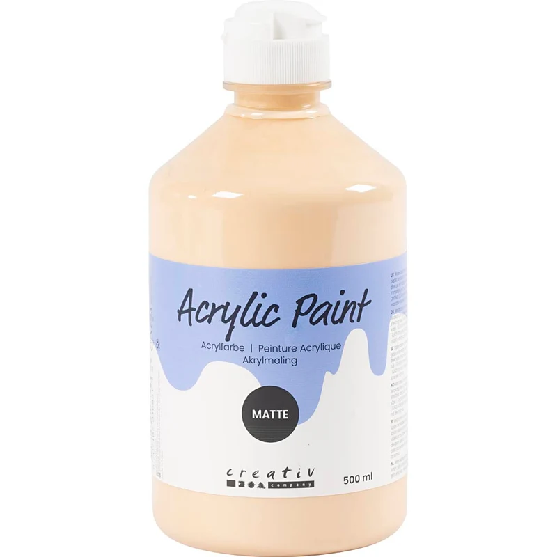Akrylfärg Matt, ivory, 500 ml/ 1 flaska [HOB-32118]