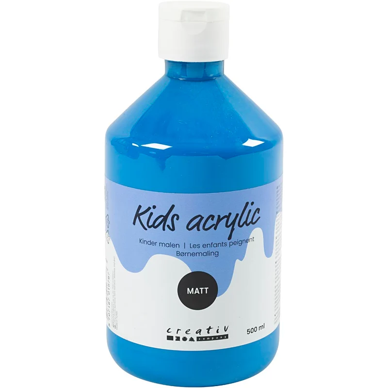 Akrylfärg Matt, primärblå, 500 ml/ 1 flaska [HOB-32108]