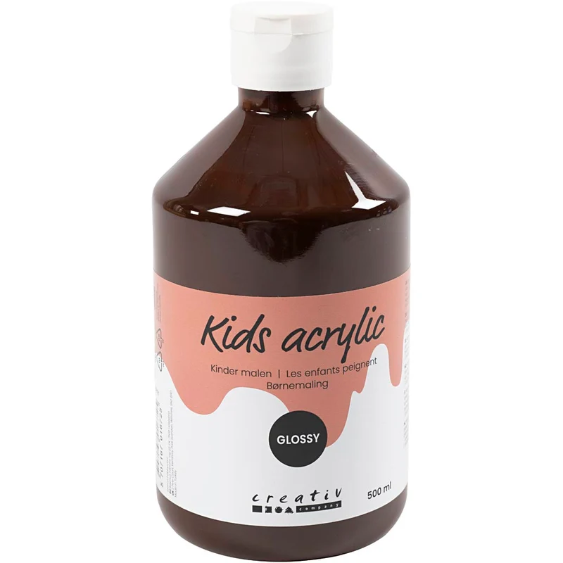 Akrylfärg Blank, brun, 500ml/ 1 flaska [HOB-32030]