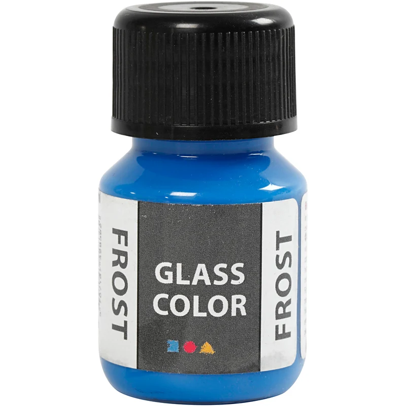 Glasfärg frost, blå, 30 ml/ 1 flaska [HOB-31783]
