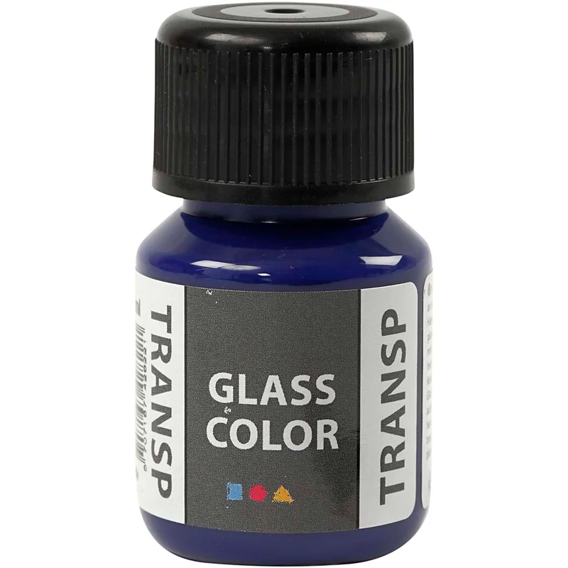 Glasfärg transparent, briljantblå, 30 ml/ 1 flaska [HOB-31676]