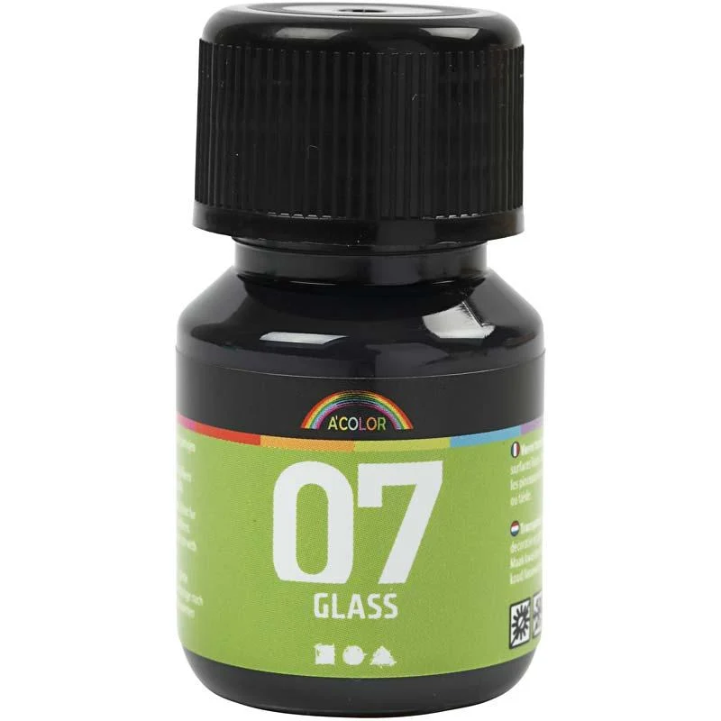 A-Color Glas, svart, 30 ml/ 1 flaska [HOB-31394]