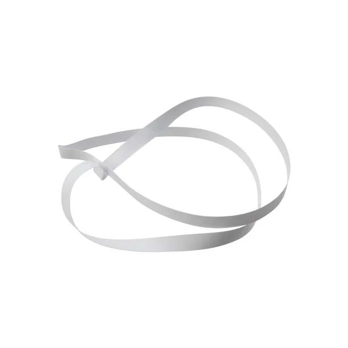 Resårband Vinyl Sträckas Vit 45,7cm (50 st) [18CVLWT]