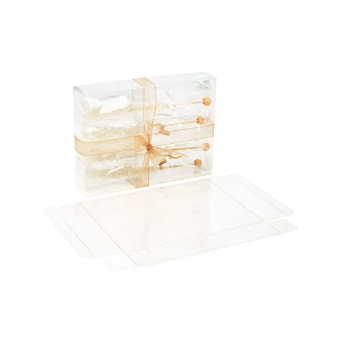 Plastlådor 12,4x3,2x16,8cm Kristallklart (25 st) [FB29]