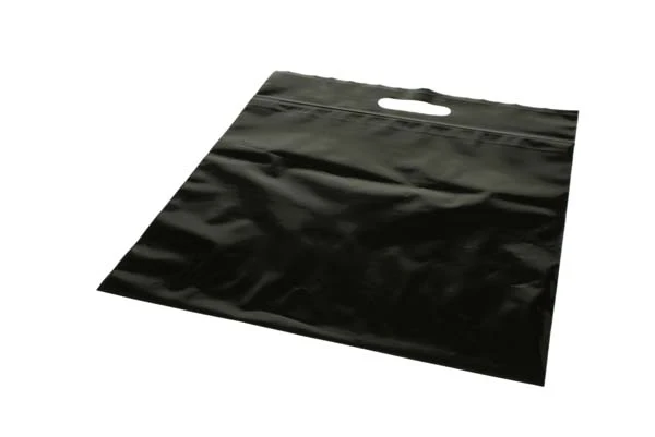 Plastkassar Svart 22,9x8,2x18,4cm 75 mikron med Zip Stängning (100 st) [ZH13BK5]