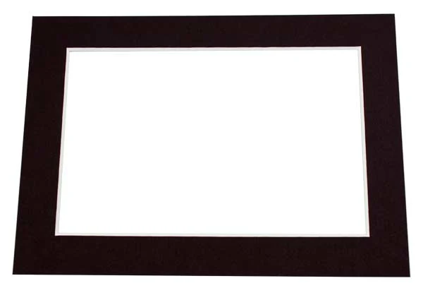 Passepartout Svart 19,1x24,1cm Fönster - Yttre storlek 27,9x35,6cm Museets kvalitet (25 st) [MS30021]