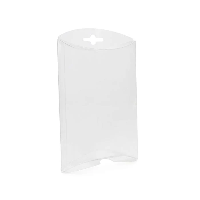 Presentask planoval 12,7x3,2x17,8cm med tillvalshänghål (25 st) [PB78]