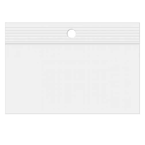 Blixtlåspåsar med häng hål 15x10cm Kristallklart PP 50 mikron (100 st) [ZR64]