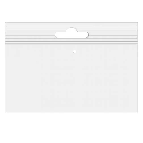Blixtlåspåsar med Eurohål och lufthål 15x10cm Kristallklart PP 50 mikron (100 st) [ZE64V]