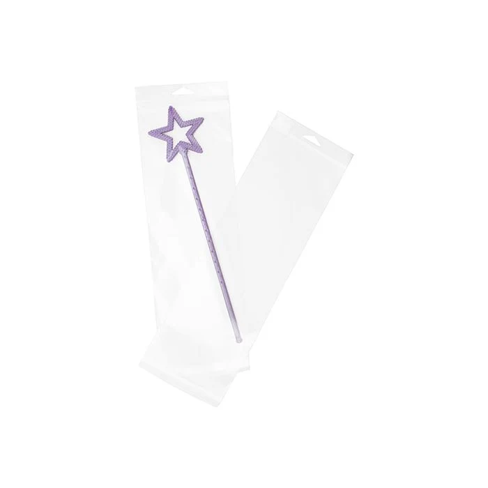 Cellofanpåsar med Eurohål 12,5x34,2cm Transparent med Tejpremsa (100 st) [HB413]