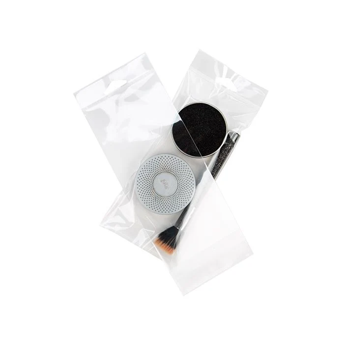 Cellofanpåsar med Eurohål 9,4x20,3cm Transparent med Tejpremsa (100 st) [HB3X8]