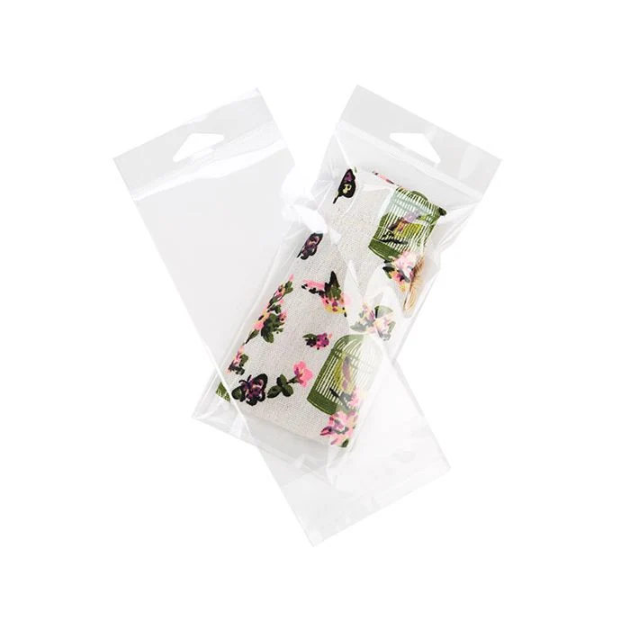 Cellofanpåsar med Eurohål 8,6x17,1cm Transparent med Tejpremsa (100 st) [HB3X6T]