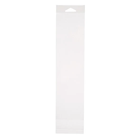 Cellofanpåsar med Eurohål 9,7x28,4cm Transparent med Tejpremsa (100 st) [HB3X11]