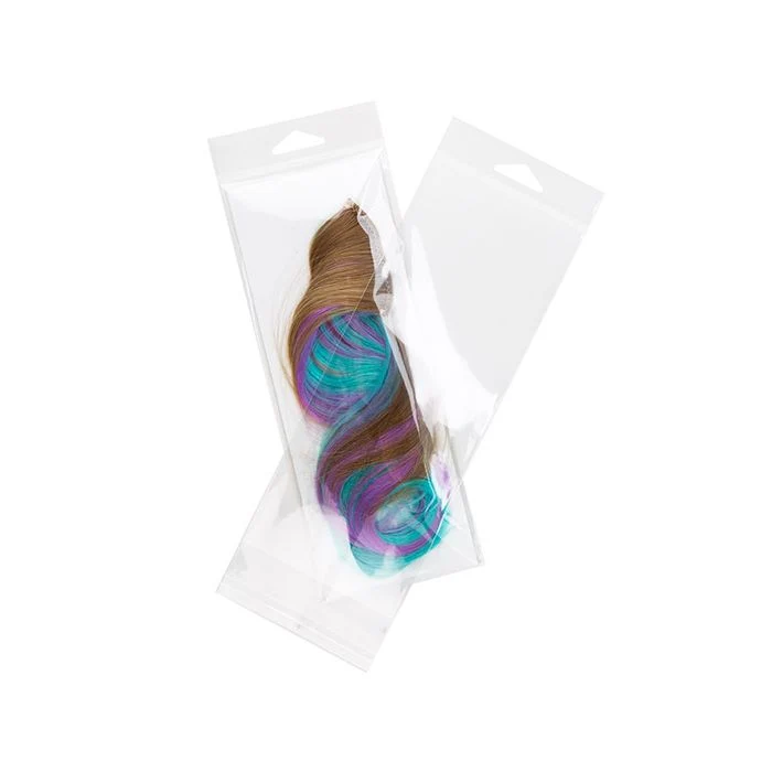 Cellofanpåsar med Eurohål 9,2x23,5cm Transparent med Tejpremsa (100 st) [HB39]