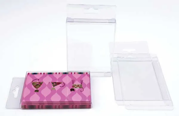 Plastlådor 11,4x1,3x14,9cm med Galge (25 st) [HFB6]