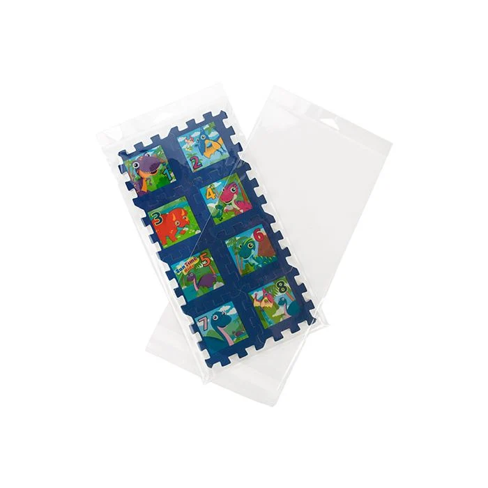 Cellofanpåsar med Eurohål 18,1x32,7cm Transparent med Tejpremsa (100 st) [HB712]