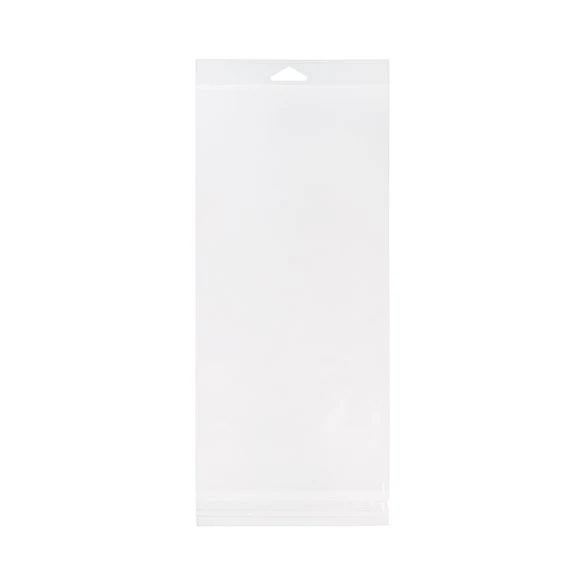 Cellofanpåsar med Eurohål 15,7x33cm Transparent med Tejpremsa (100 st) [HB613]