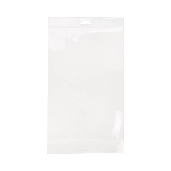 Cellofanpåsar med Eurohål 17,6x25,4cm Transparent med Tejpremsa (100 st) [HB610]