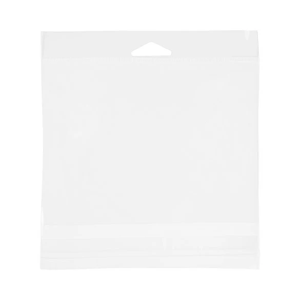 Cellofanpåsar med Eurohål 15,9x11,4cm Transparent med Tejpremsa (100 st) [HB46]
