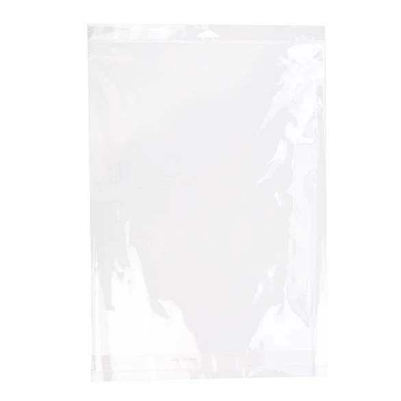 Cellofanpåsar med Eurohål 31,6x41,2cm Transparent med Tejpremsa (100 st) [HB12]