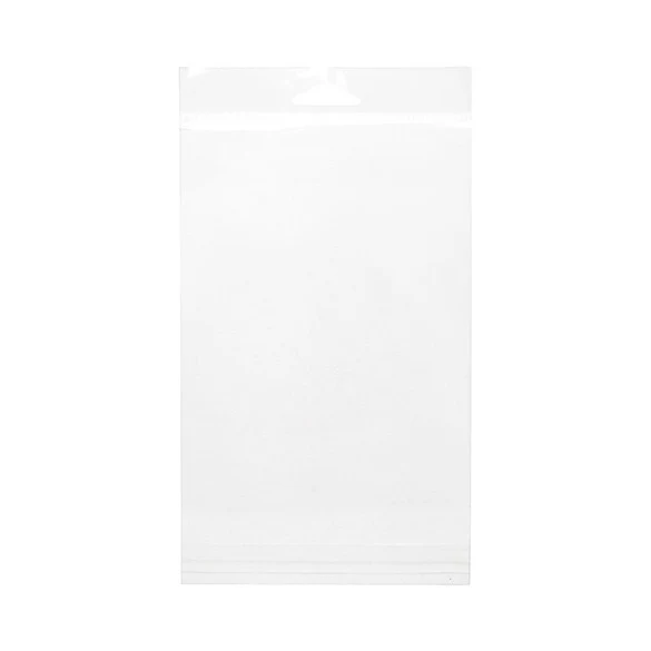 Cellofanpåsar med Eurohål 12,5x17,3cm Transparent med Tejpremsa (100 st) [HB65]