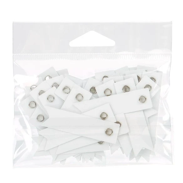 Cellofanpåsar med Eurohål 10,2x7,6cm Transparent med Tejpremsa (100 st) [HB4X3]