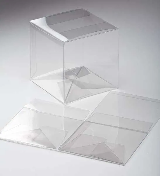 Plastlådor 12,7x12,7x12,7cm med automatisk Botten (25 st) [PLB68]