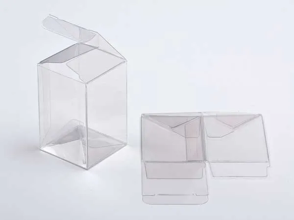 Plastlådor 5,1x5,1x7,6cm automatisk Botten (25 st) [PLB139]