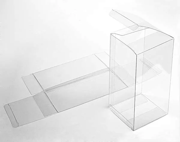 Plastlådor 10,2x10,2x20,3cm Kristallklart (25 st) [FB57]